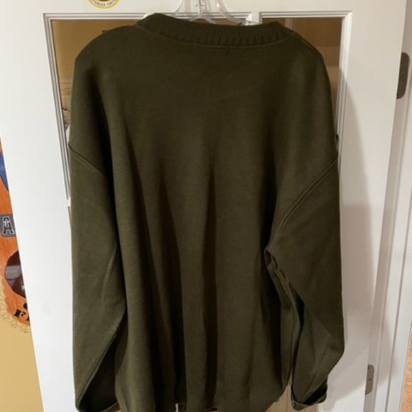 BAGAZIO Cashmere, Leather & Wool Pullover Sweater, XXL (Green) - Picture 2 of 2